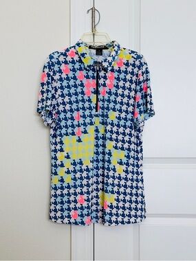 Simplicite By Jamie Sadock Long Sleeve Golf Shirt Multi-color